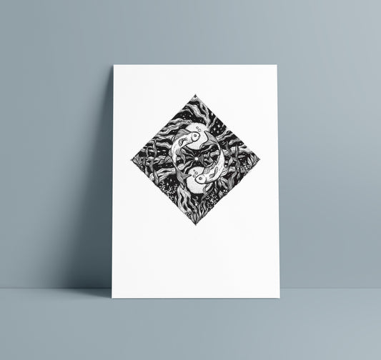 PISCES - zodiac art print