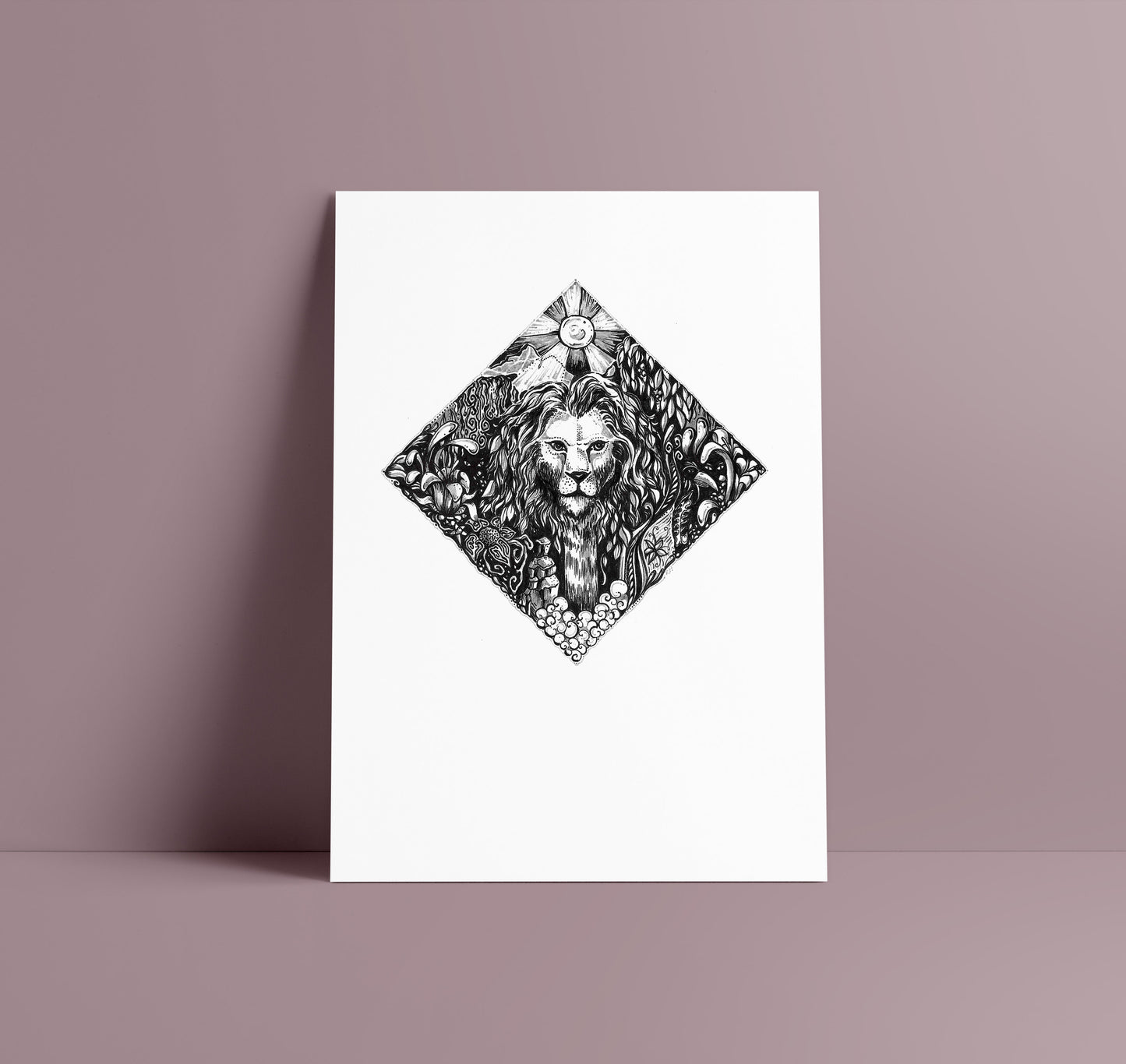 LEO - zodiac art print