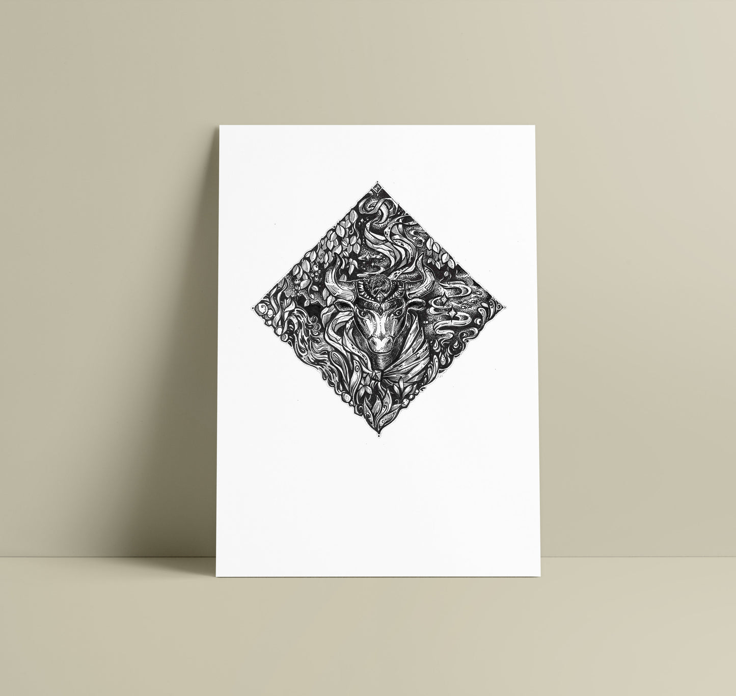 TAURUS - zodiac art print