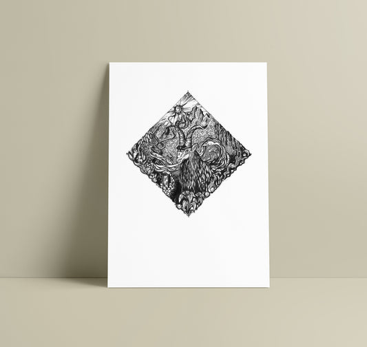 CAPRICORN - zodiac art print