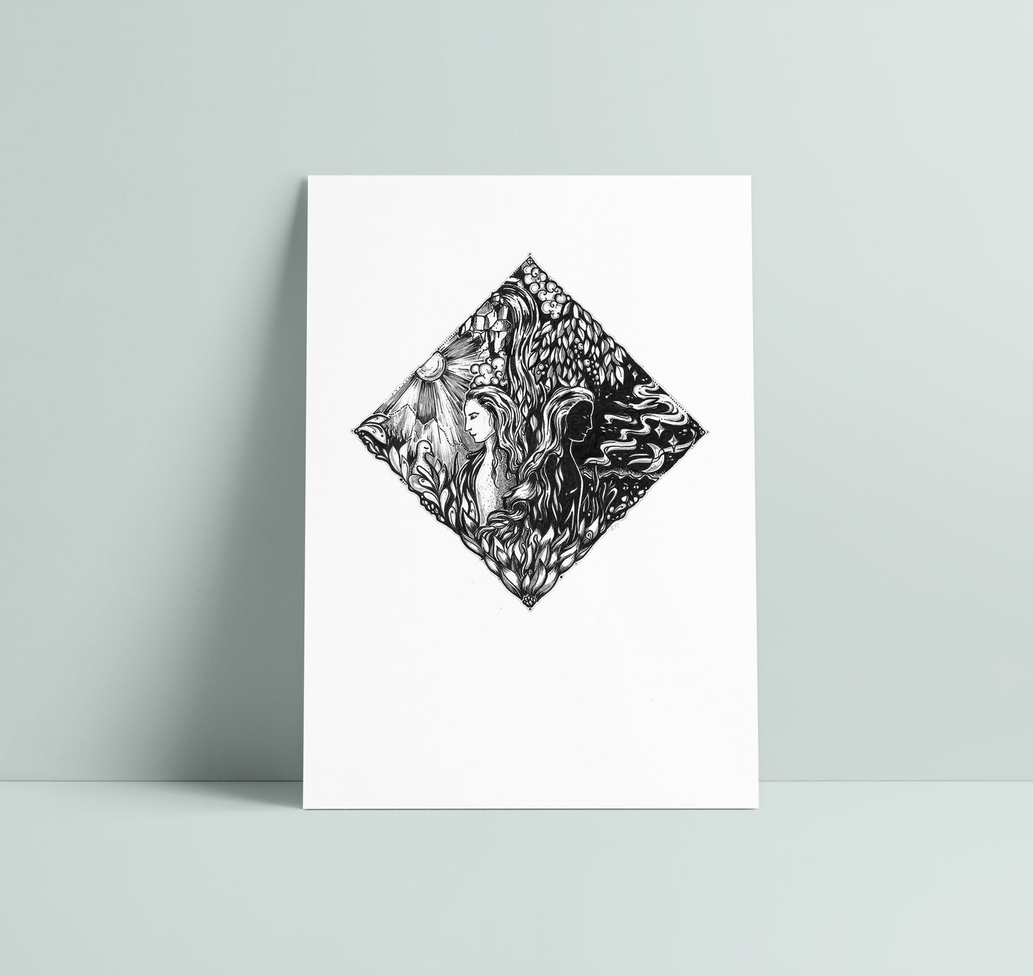 GEMINI - zodiac art print